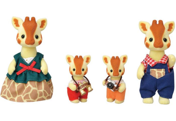 Calico Critters Highbranch Giraffe Family, Set of 4 Collectible Doll Figures