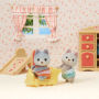 Alternative view 4 of Calico Critters Husky Twins, Set of 2 Collectible Doll Figures with Vehicle Accessory
