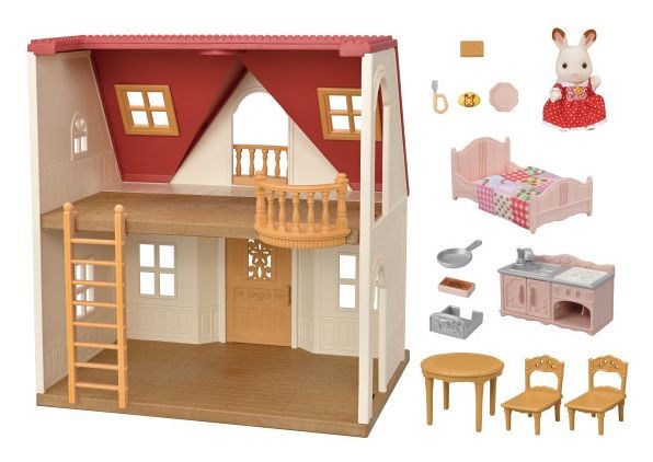 Calico Critters Kitchen Island - Toy Dollhouse Furniture and Accesories Set  - Enhance Your Dollhouse with a Functional and Interactive Cooking Center