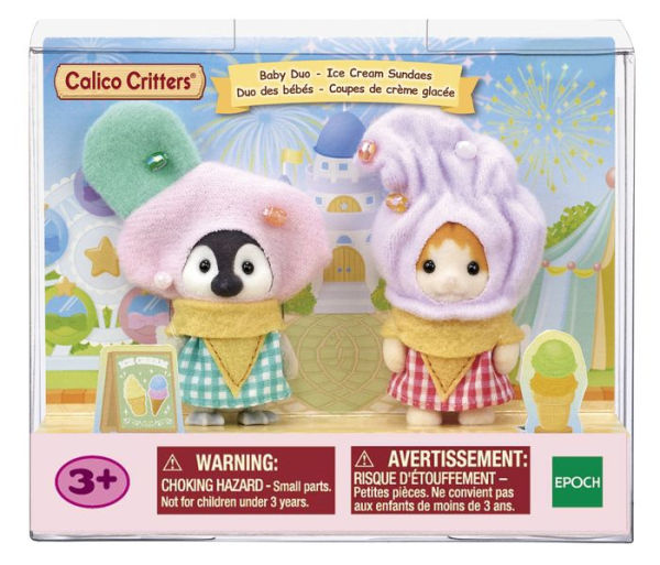 Calico Critters Ice Cream Sundaes Baby Figure Duo