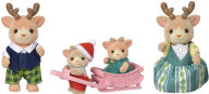 Calico Critters Reindeer Family, Set of 4 Collectible Doll Figures