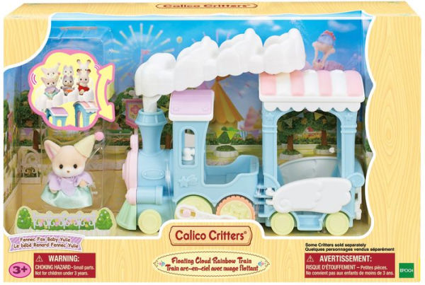 Calico Critters Floating Cloud Rainbow Train, Dollhouse Playset with Figure and Accessories