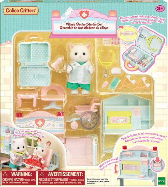 Calico Critters Village Doctor Starter Set, Ready to Play Furniture Set with Figure and Accessories
