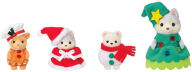 Title: Calico Critters, Happy Christmas Friends Set, Dollhouse Playset with 4 Figures and Accessories