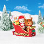 Alternative view 3 of Calico Critters Baby Sleigh Ride - B&N Exclusive - Limited Edition Seasonal Holiday Set with 2 Collectible Doll Figures and Accessories