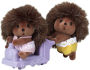 Calico Critters Pickleweeds Hedgehog Twins, Set of 2 Collectible Doll Figures with Pushcart Accessory