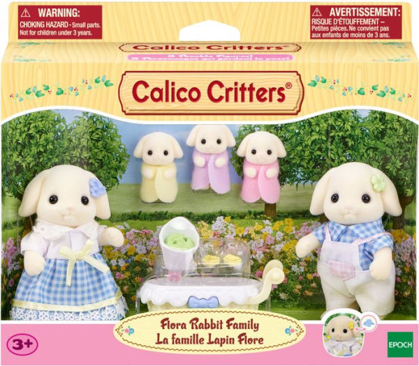 Calico Critters Flora Rabbit Family