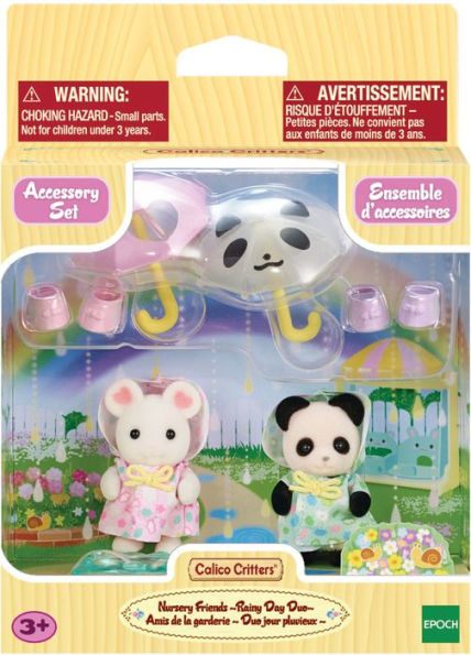 Calico Critters Nursery Friends -Rainy Day Duo