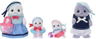 Title: Calico Critters Seal Family, Set of 4 Collectible Doll Figures in Outfits with Accessories