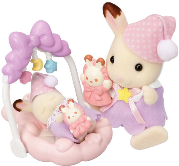 Calico Critters Sleepy Dream Siblings, Dollhouse Playset with 2 Figures and Accessories