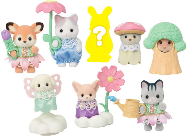 Calico Critters Blooming Baby Friends Series Blind Bags, Surprise Set including Doll Figure and Accessory