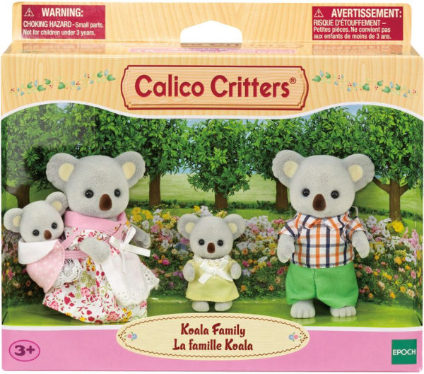 Calico Critters Outback Koala Family, Set of 4 Collectible Doll Figures