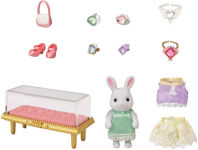 Alternative view 2 of Calico Critters Fashion Playset Jewels & Gems Collection, Dollhouse Playset with Snow Rabbit Figure and Fashion Accessories