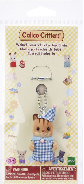 Calico Critters Walnut Squirrel Baby Key Chain