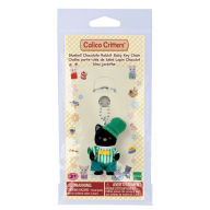 Title: Calico Critters Emerald Green Tuxedo Cat Baby Key Chain