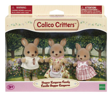 3 Poseable Figures SHIPS TODAY Calico Critters Hopper Kangaroo Family 