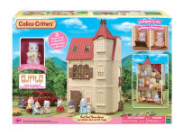Alternative view 1 of Calico Critters Red Roof Tower Home, 3 Story Dollhouse Playset with Figure, Furniture and Accessories