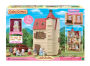 Calico Critters Red Roof Tower Home, 3 Story Dollhouse Playset with Figure, Furniture and Accessories