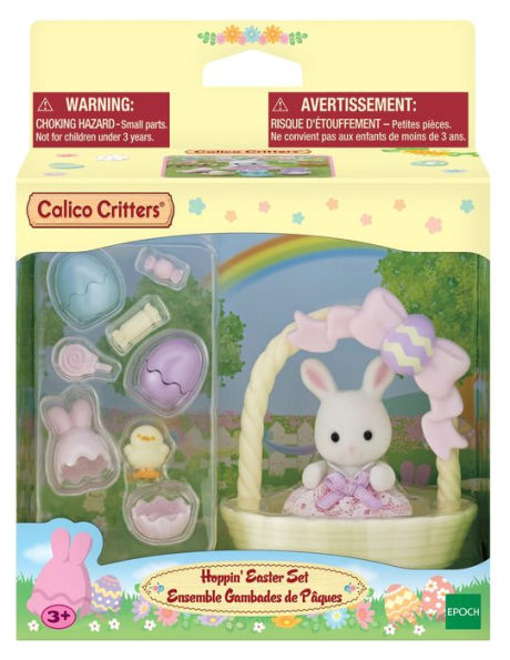 Calico Critters Hoppin Easter Set, Limited Edition Dollhouse Playset with Figure and Accessories