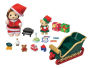 Calico Critters Mr. Lion's Winter Sleigh, Limited Edition Seasonal Holiday Set with 2 Collectible Doll Figures and Accessories