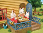 Alternative view 5 of Calico Critters Log Cabin Gift Set, Dollhouse Playset with 4 Collectible Figures, Furniture and Accessories