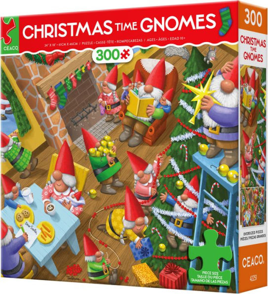 Christmas Time Gnomes 300 Piece Puzzle