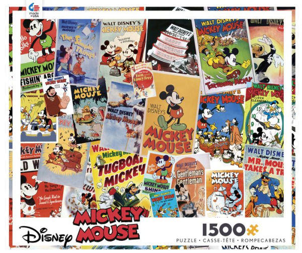 Disney 1500 pc Puzzle - Mickey Vintage Posters