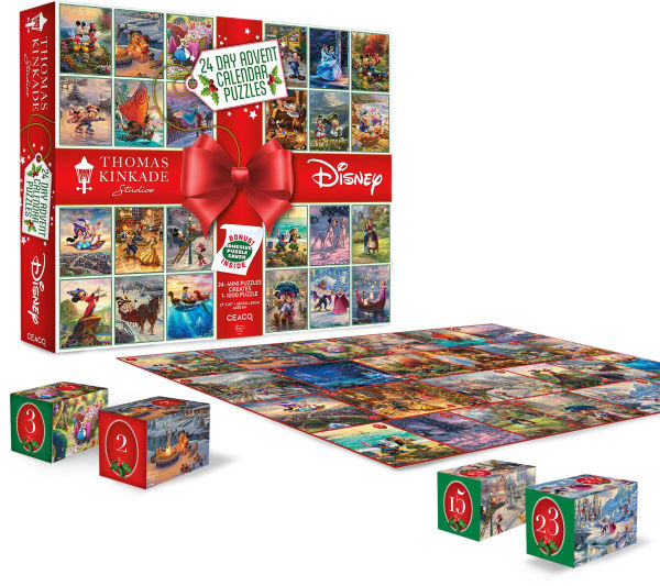 Thomas Kinkade Disney 24 Day Puzzle Advent Calendar