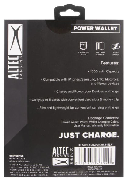 Slim size Mobile Power bank wallet