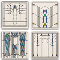 Frank Lloyd Wright Art Gl Designs Coaster Set By Frank Lloyd Wright Art Gl Designs Coaster Set By