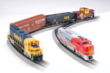 Alternative view 2 of Bachmann Trains Digital Commander - HO Scale Ready To Run Electric Train Set With GP40 & FT Diesel Locomotives - Santa Fe