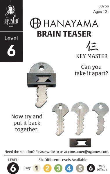 Key 3 Hanayama Puzzle - Level 6