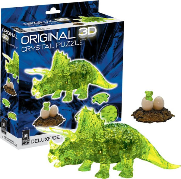 Triceratops with Baby - Deluxe Crystal Puzzle