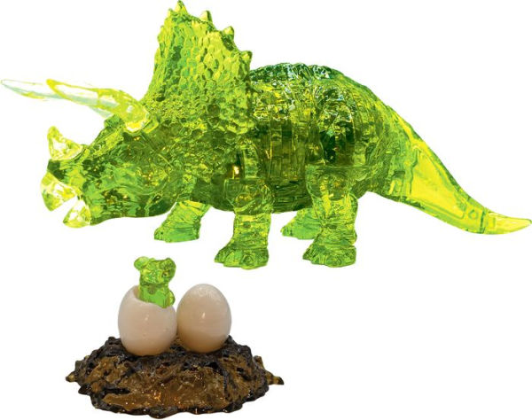Triceratops with Baby - Deluxe Crystal Puzzle