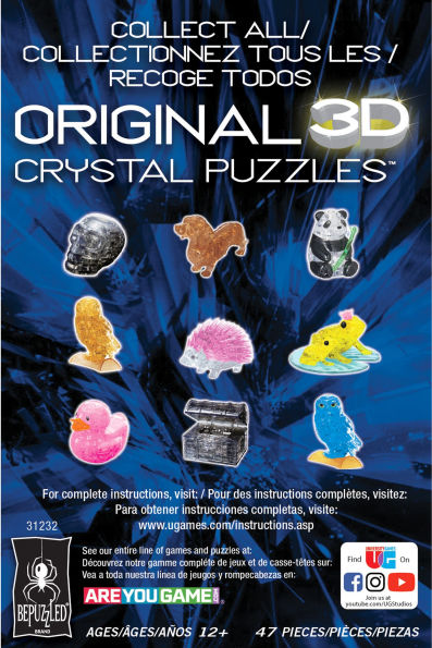 White Roses in Vase, Standard Crystal Puzzle