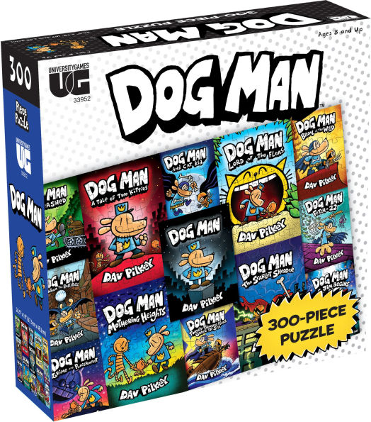 Dog Man 300-Piece Compilation Cover Puzzle