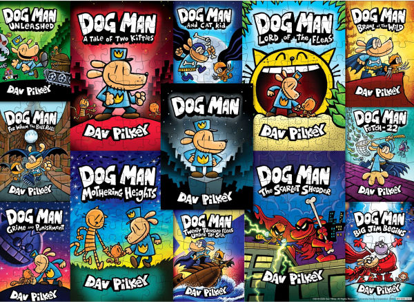 Dog Man 300-Piece Compilation Cover Puzzle