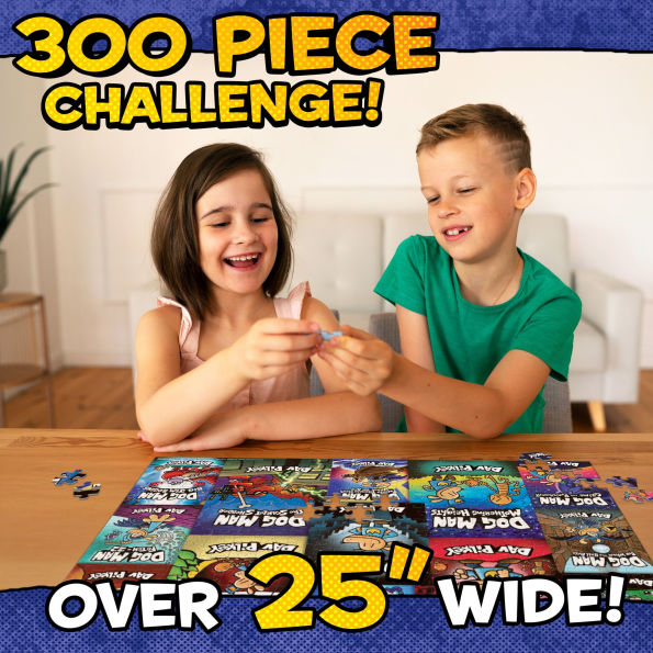 Dog Man 300-Piece Compilation Cover Puzzle