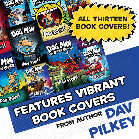 Dog Man 300-Piece Compilation Cover Puzzle