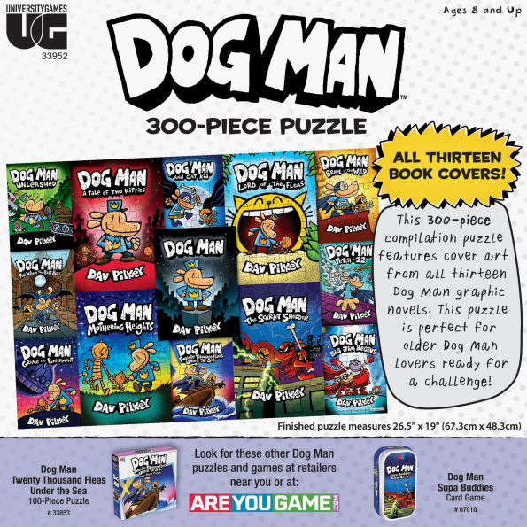 Dog Man 300-Piece Compilation Cover Puzzle