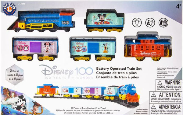 Lionel Disney 100 Cute Celebration Mini Ready to Play Train Set