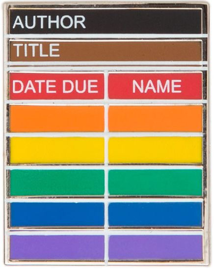 Library Card Pride Enamel Pin