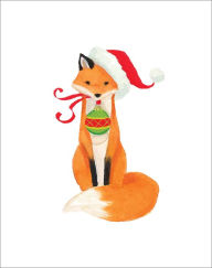 Title: Fox in Santa Hat Boxed Holiday Cards