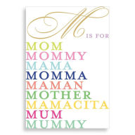 Title: M Is For Mom Mother's Day Card