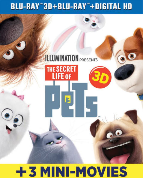 The Secret Life of Pets [3D] [Includes Digital Copy] [Blu-ray] [2 Discs]