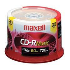 MAXELL 625335 Music CD-R 30-pk spindle 625335