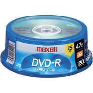 Title: Maxell DVD-R15SPIN DVD-R - 15 4.7gb 16xwrite Speed Spindle