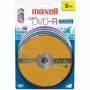 MAXELL 638033 4.7 GB DVD - RS - 5 PK; COLOR CARDED