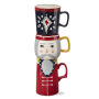 Nutcracker Stacking Mug Set of 3