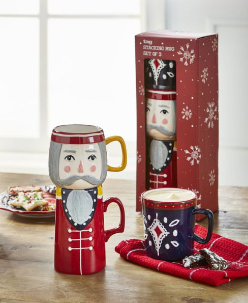 Nutcracker Stacking Mug Set of 3